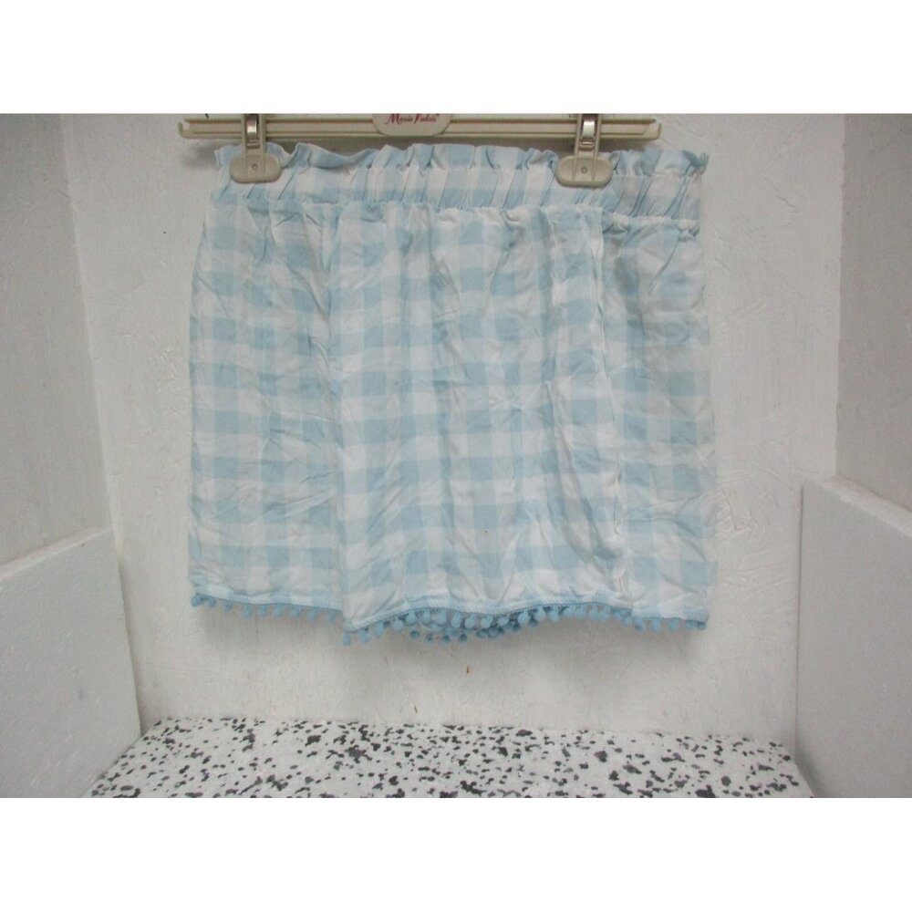 Adore Me Women's Avila Shorts Lt Blue And White Gingham Size Medium NWOT!!!